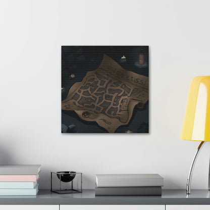 "The Secret of the Map's Puzzle" - The Alien Canva