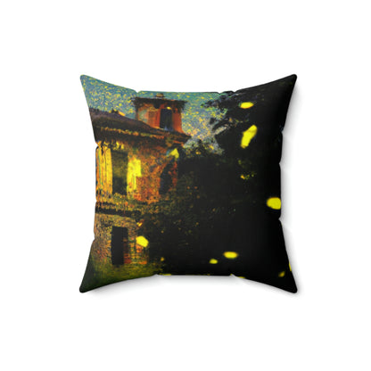 "A Shining Embrace of Fireflies" - The Alien Square Pillow