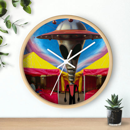 "Fair Invaders: A Cosmic Crash Course" - The Alien Wall Clock