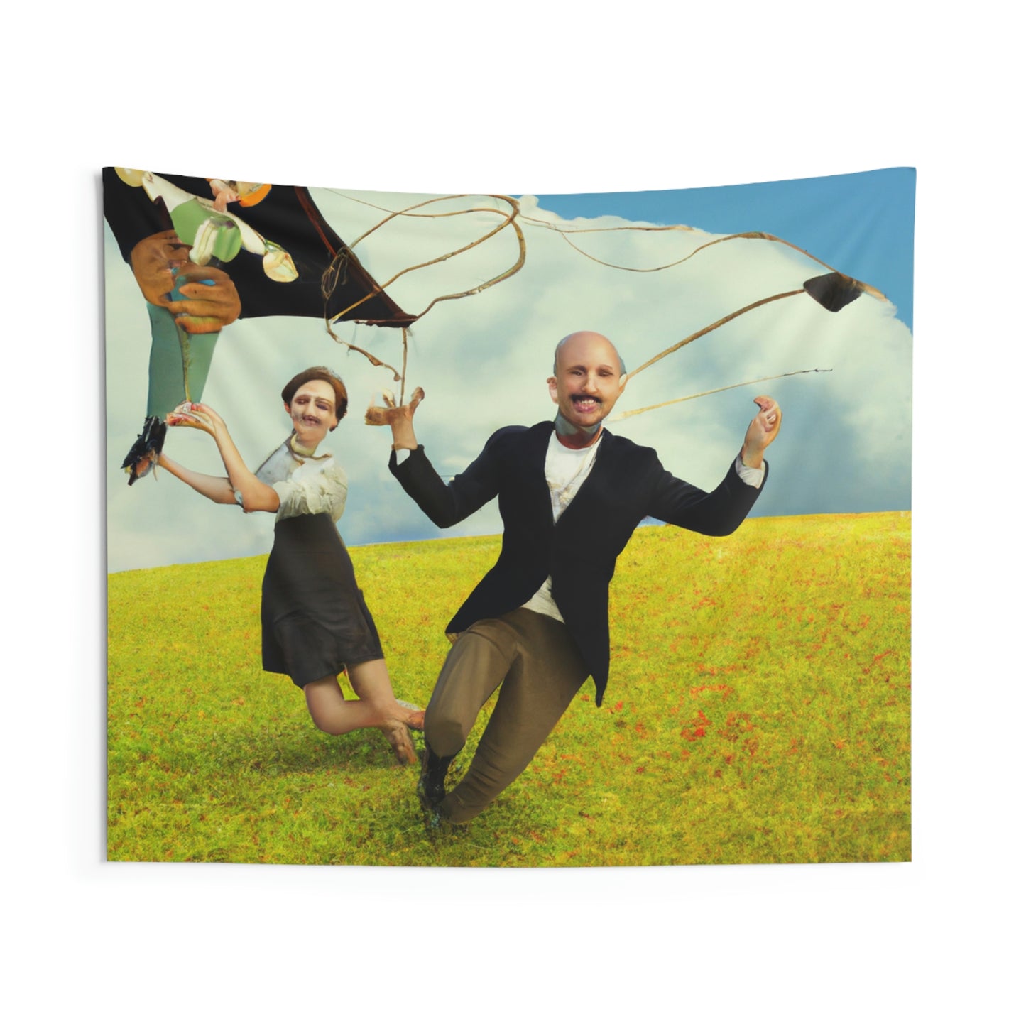 "A Kite Day in the Meadow" - The Alien Wall Tapestries