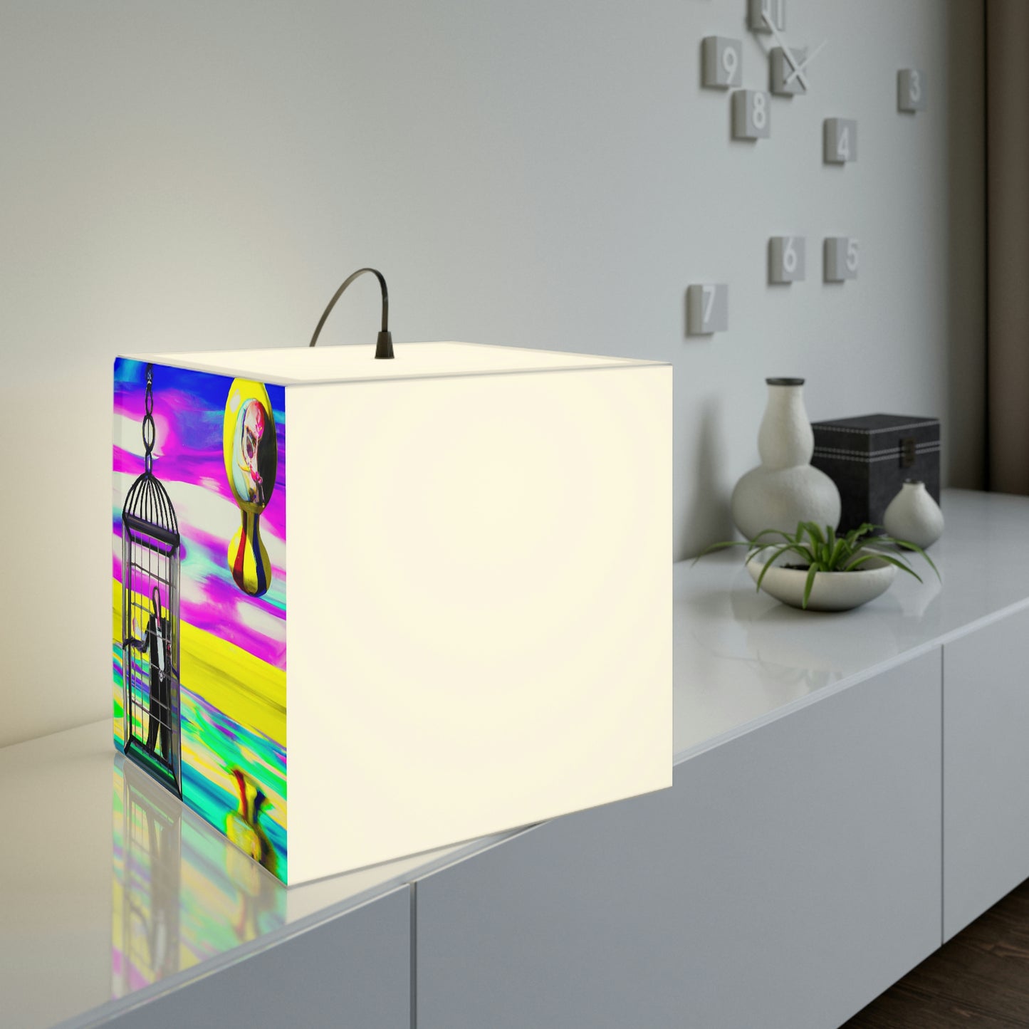 "Una prisión de colores brillantes" - La lámpara Alien Light Cube