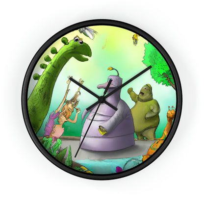 "Intergalactic Zoo Adventures" - The Alien Wall Clock