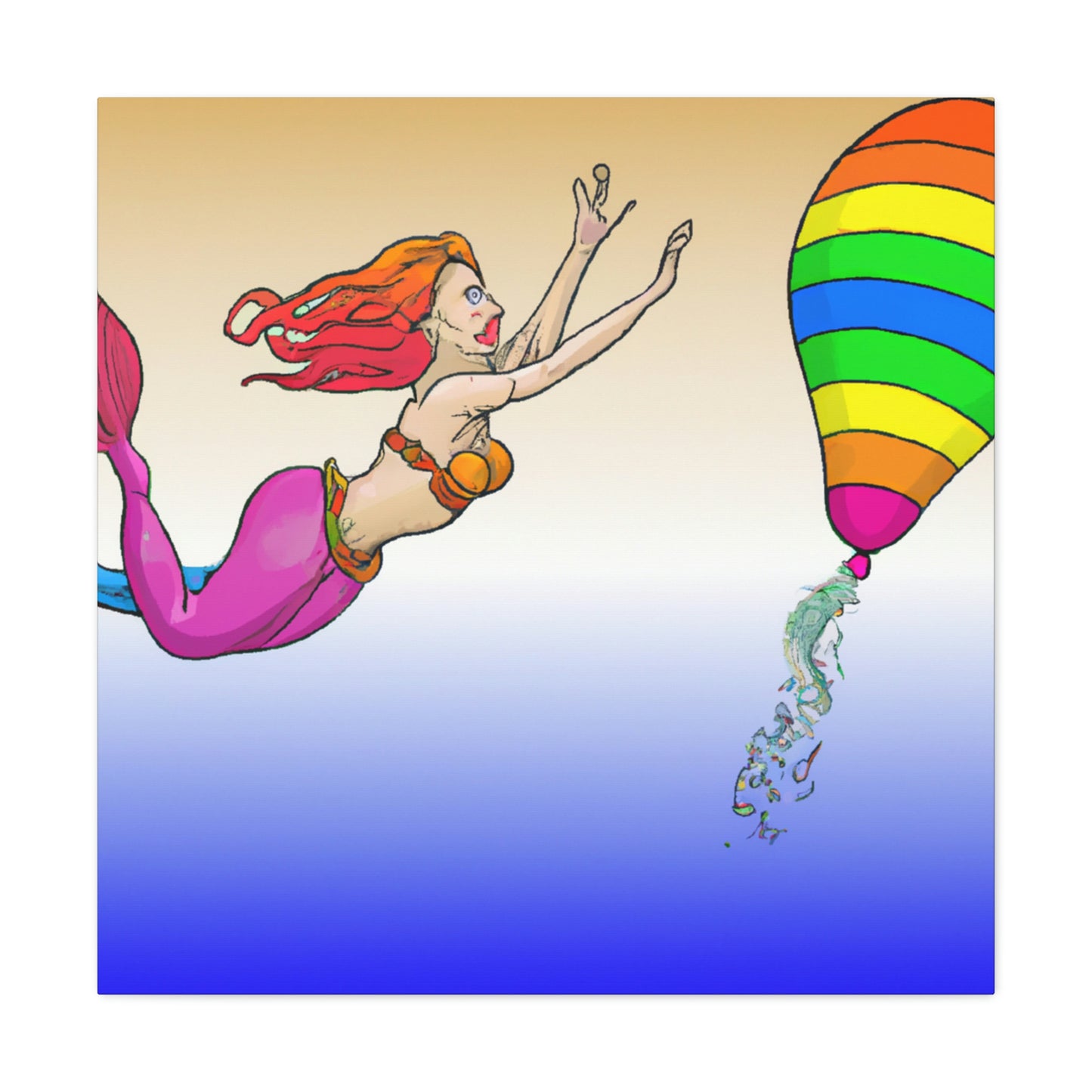 "The Mermaid's Rainbow Chase" - The Alien Canva