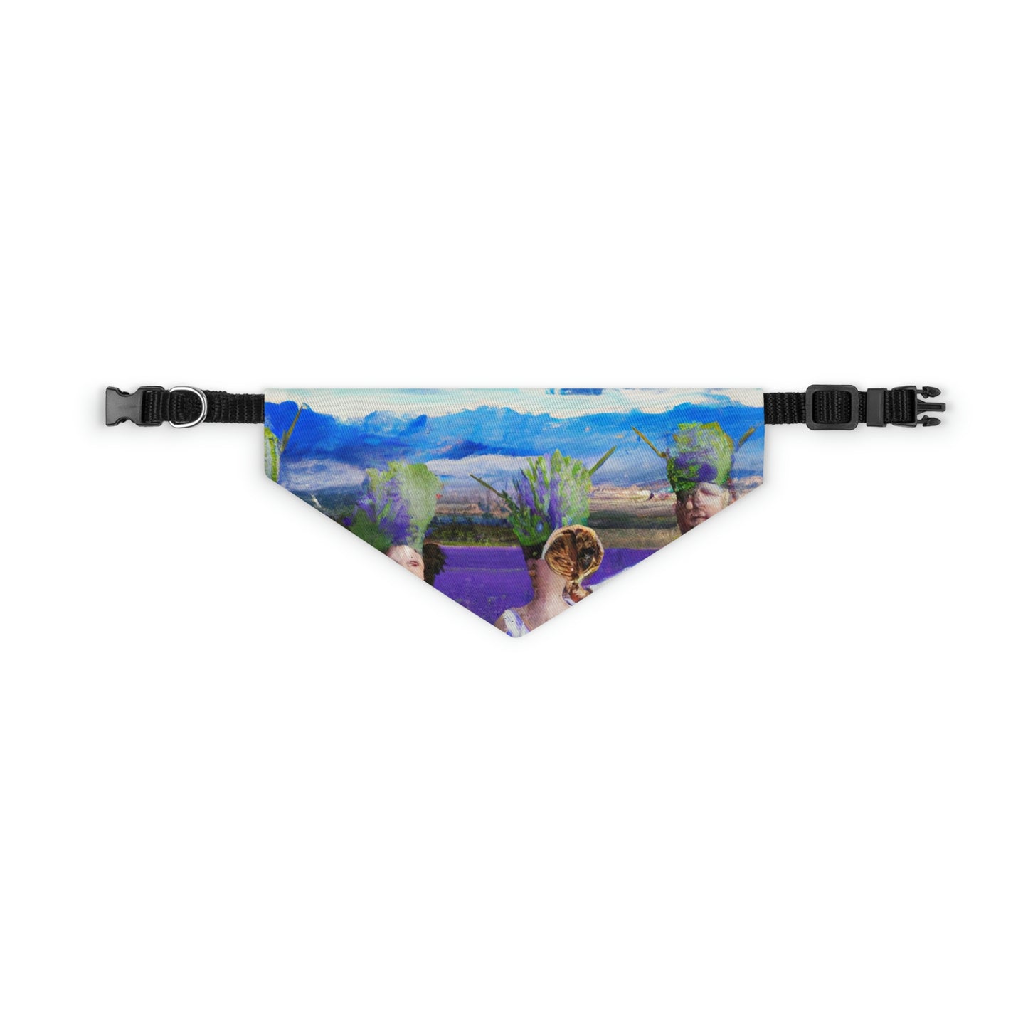 "Lavender Family Reunion: A Blooming Celebration" - The Alien Pet Bandana Collar