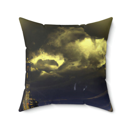 The Utopian Citadel in the Dystopian Tempest - The Alien Square Pillow