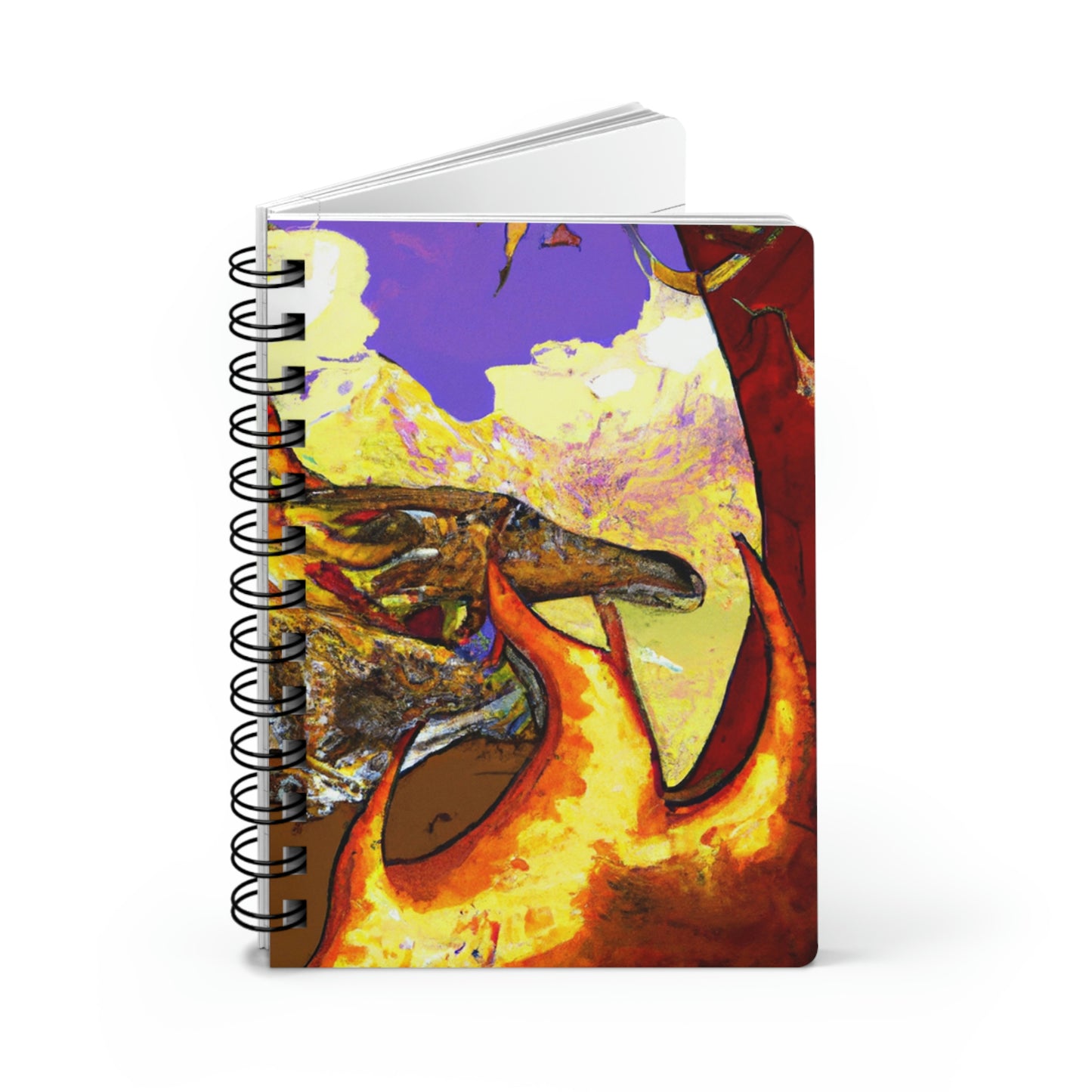 "Un dragón dormido en un abrazo infernal" - The Alien Cuaderno encuadernado en espiral