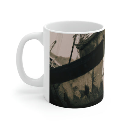 "La última parada de un marinero" - Taza de cerámica Alien 11 oz