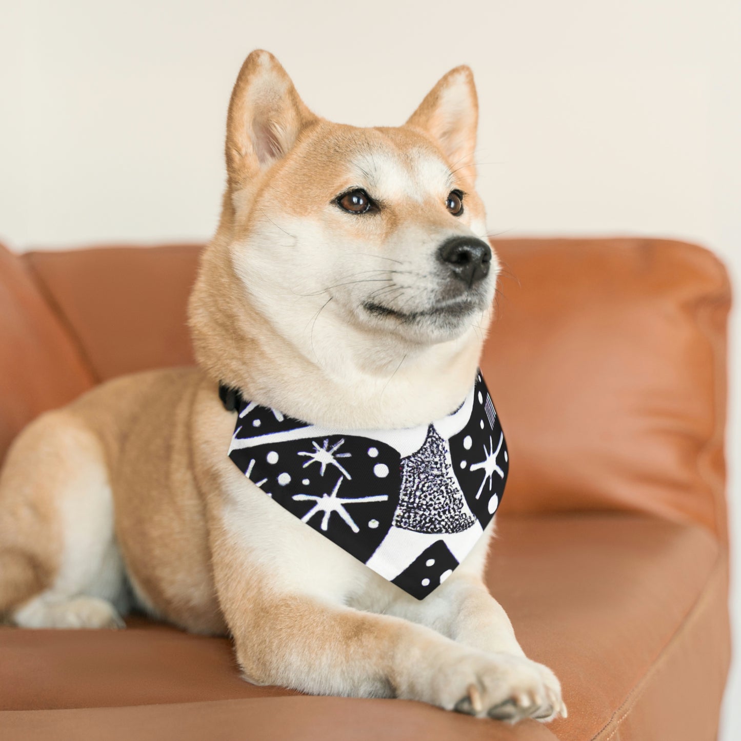 "Bailando entre la luz galáctica" - El collar de bandana para mascota alienígena