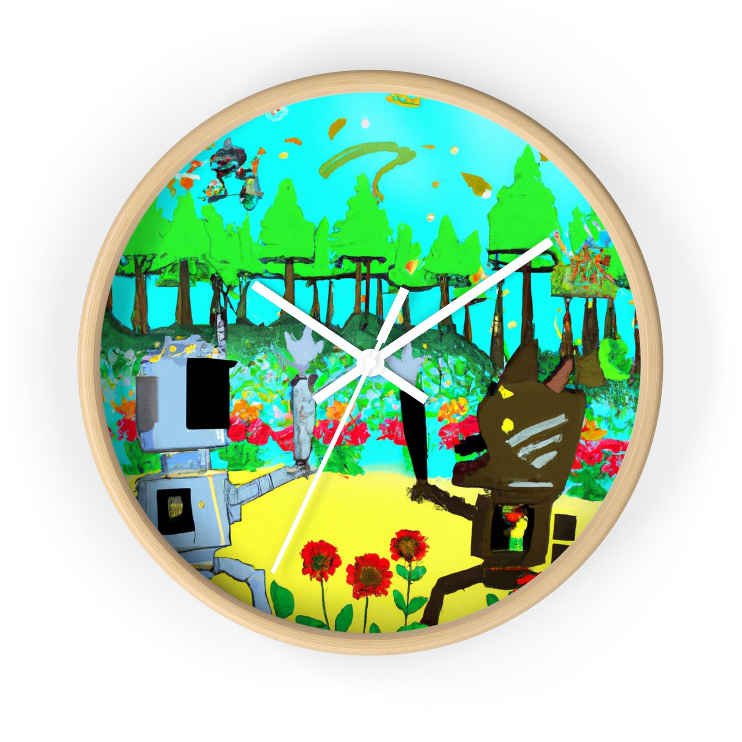 Robo Garden Wars - Die Alien-Wanduhr