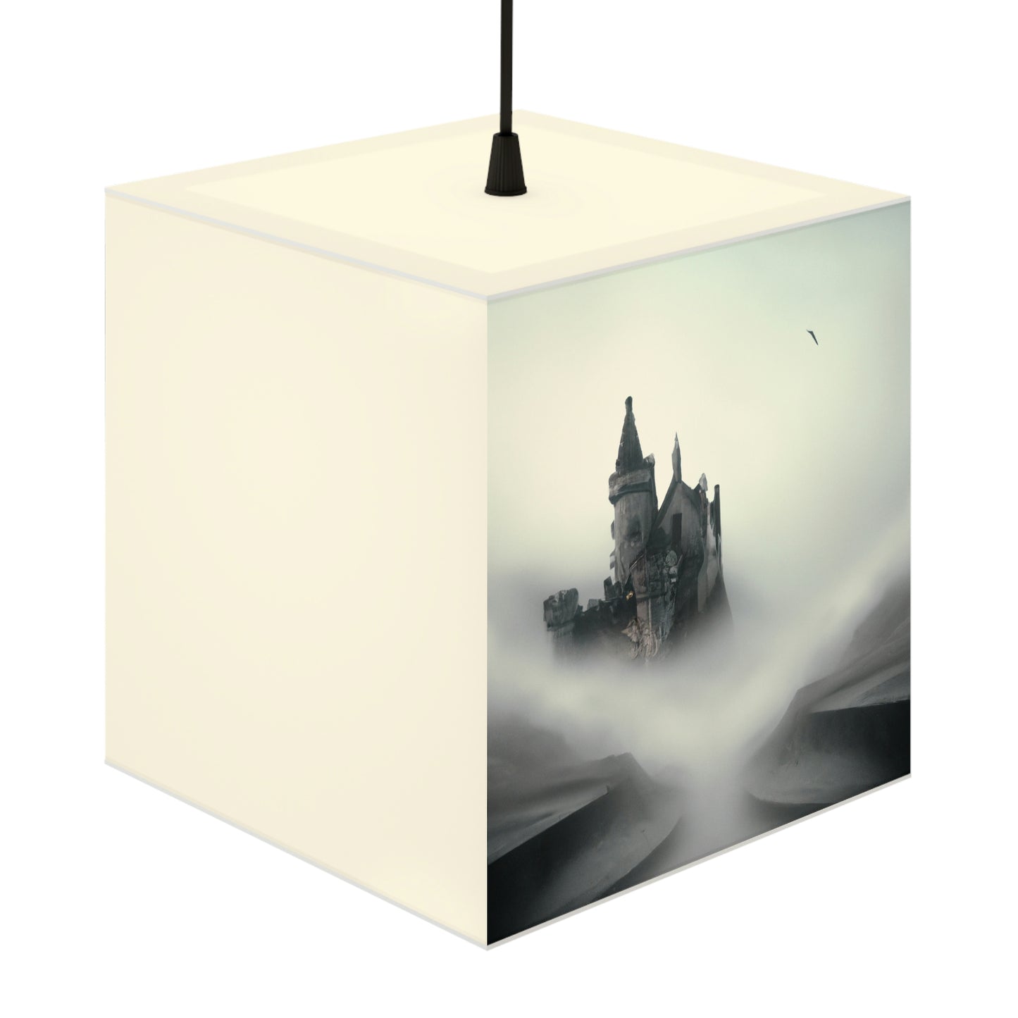 "Gespenstische Zitadelle des Nebels" - Die Alien Light Cube Lampe