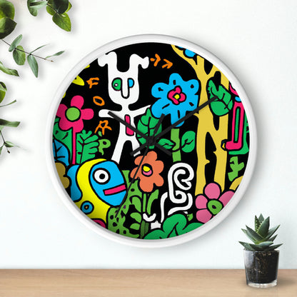 The Enchanted Garden of Wonders. - The Alien Wall Clock