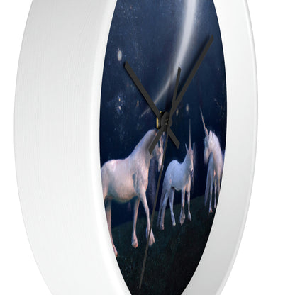 "Moonlit Mystique" - The Alien Wall Clock