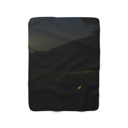 "Mil luciérnagas en el cielo nocturno" - The Alien Sherpa Fleece Blanket