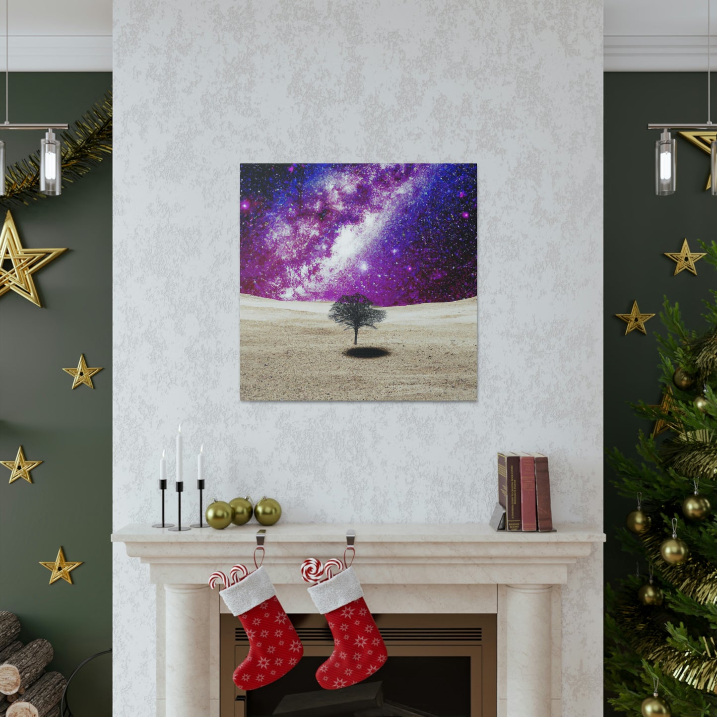 "Árbol solitario de polvo de estrellas" - The Alien Canva