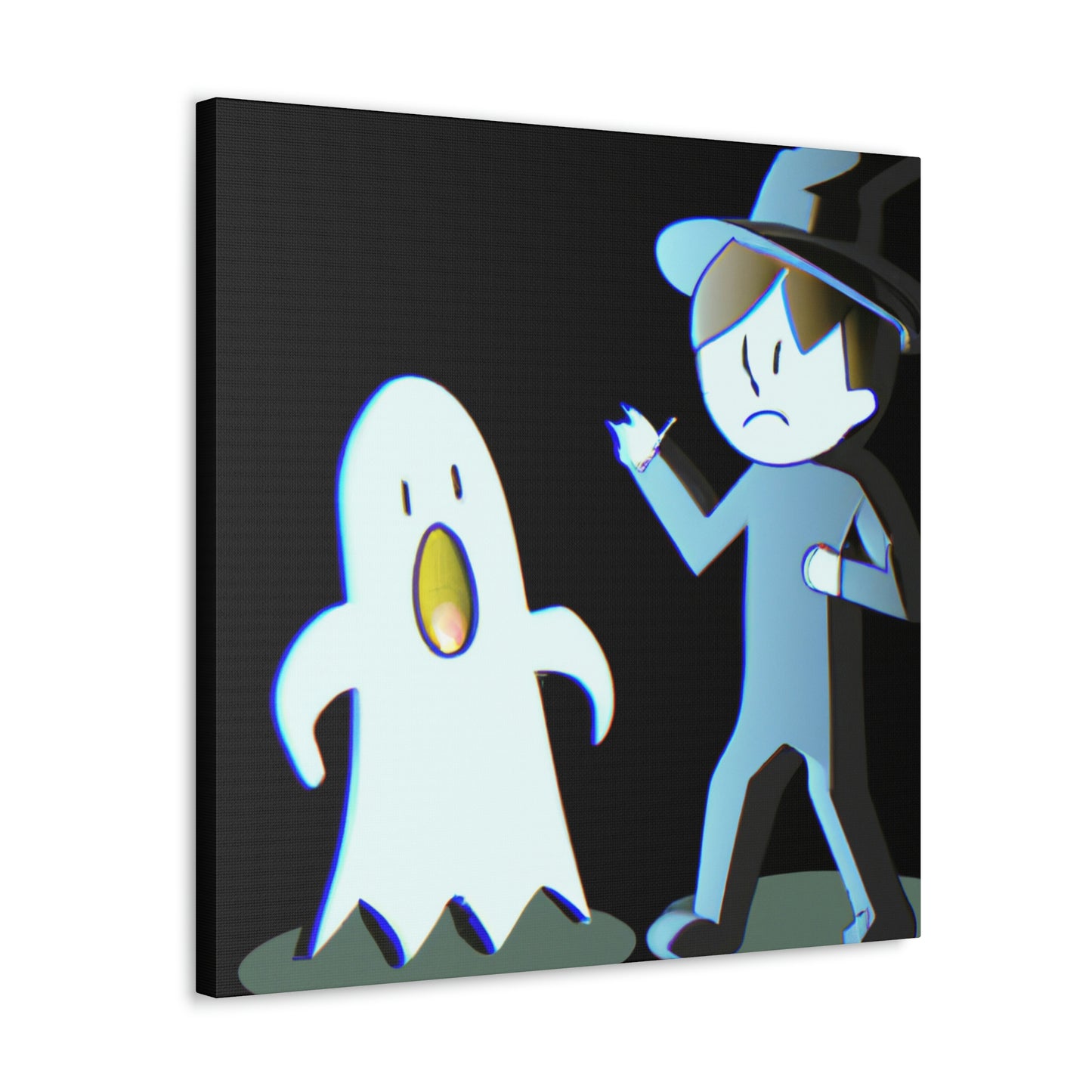 "The Odd Couple: A Shy Night Watchman and a Loud Ghost" - The Alien Canva