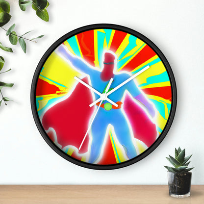 "The Vibrant Superhero" - The Alien Wall Clock