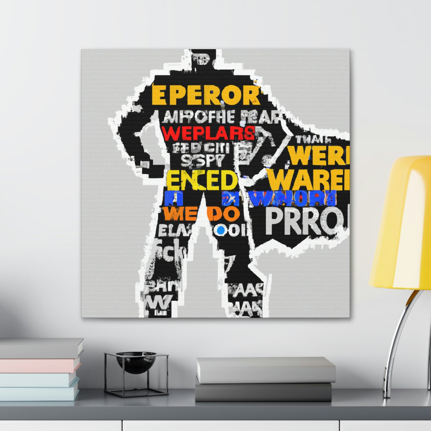 Superhero Word Pop Art - The Alien Canva