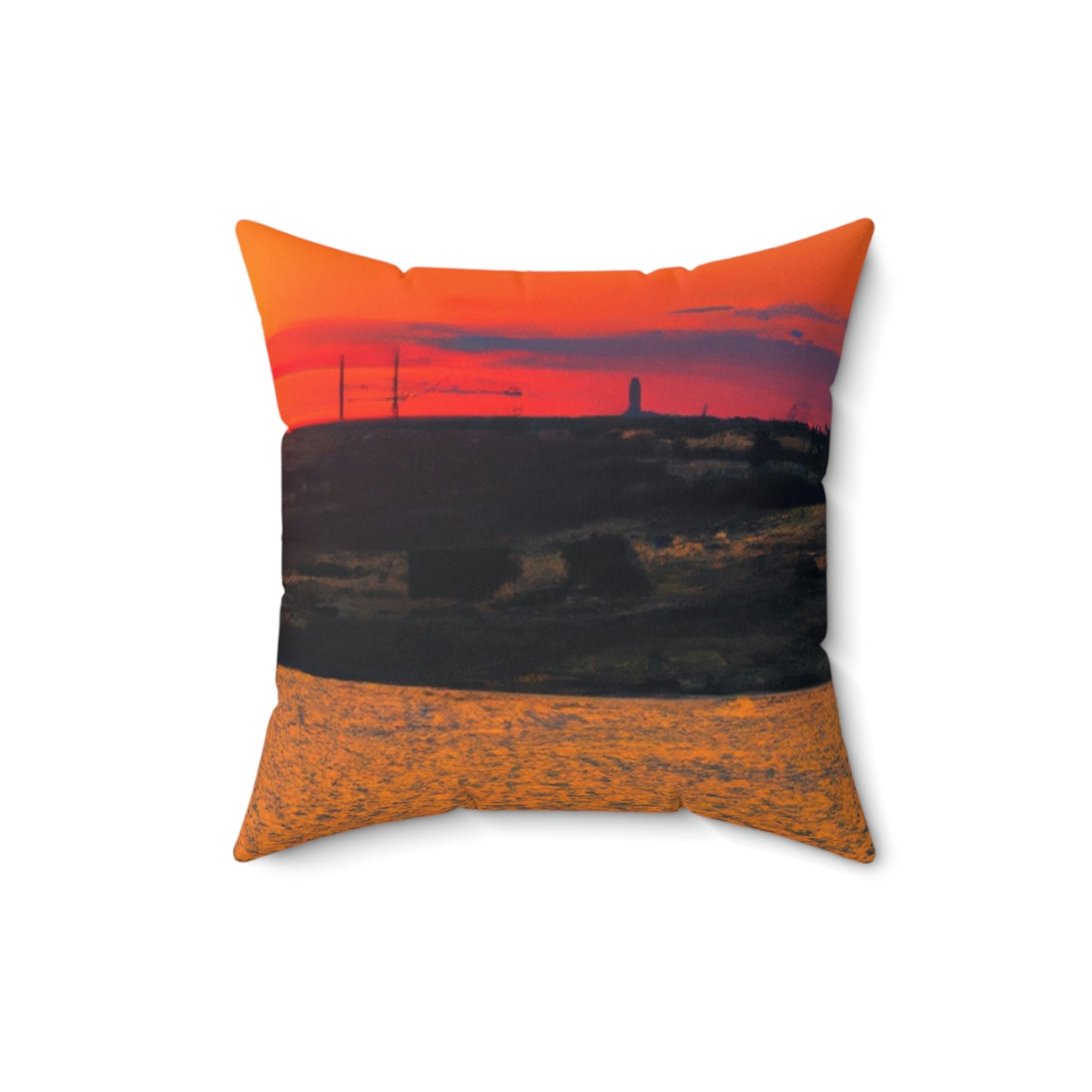 "Farewell to the Horizon" - Das Alien Square Pillow