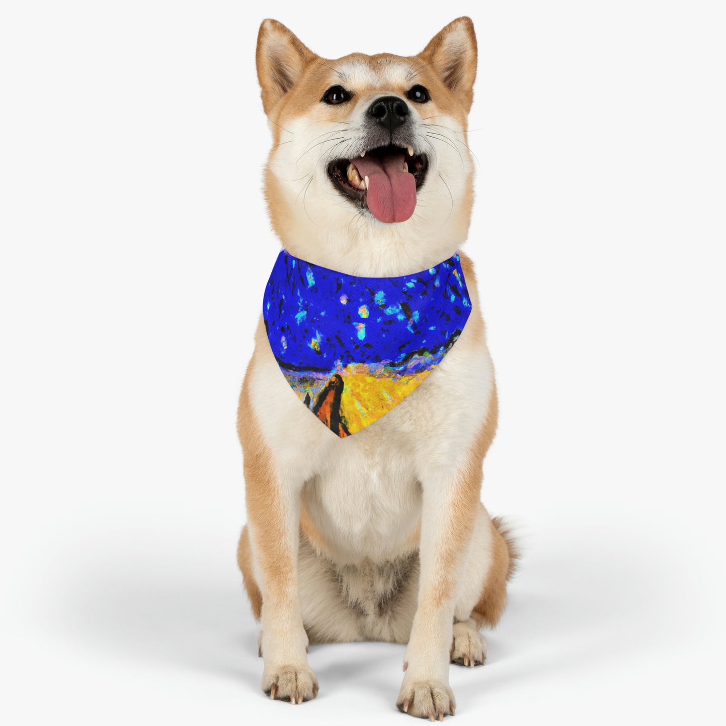 "Arenas encantadas del cielo nocturno" - The Alien Pet Bandana Collar