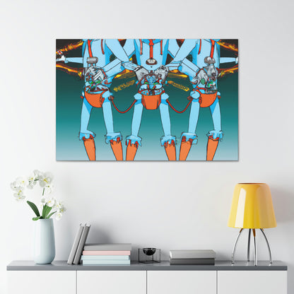 The Revenge of the Robot Twins - The Alien Canva