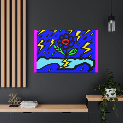 "Una flor audaz en medio de la tormenta" - The Alien Canva