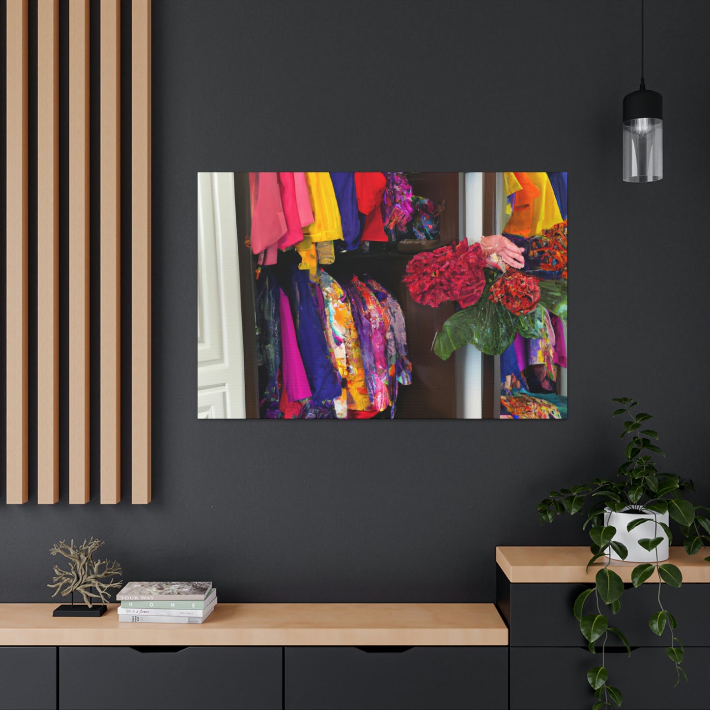 "The Boldest Hues in My Wardrobe" - Canvas