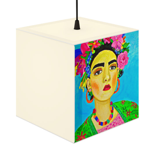 „Heftig und frei: Eine von Frida Kahlo inspirierte Hommage an mexikanische Frauen“ – Die Alien Light Cube Lampe