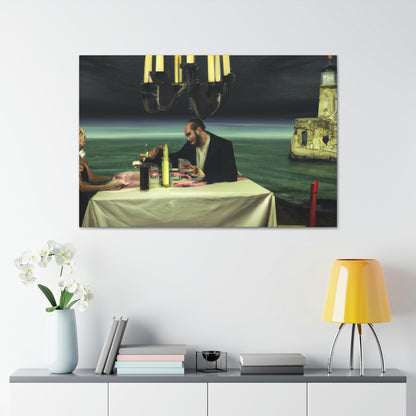 "A Beacon of Romance: An Intimate Candlelit Dinner in a Forgotten Lighthouse" - The Alien Canva