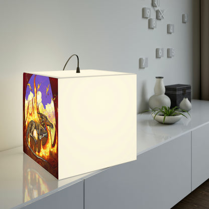 "A Slumbering Dragon in an Infernal Embrace" - The Alien Light Cube Lamp