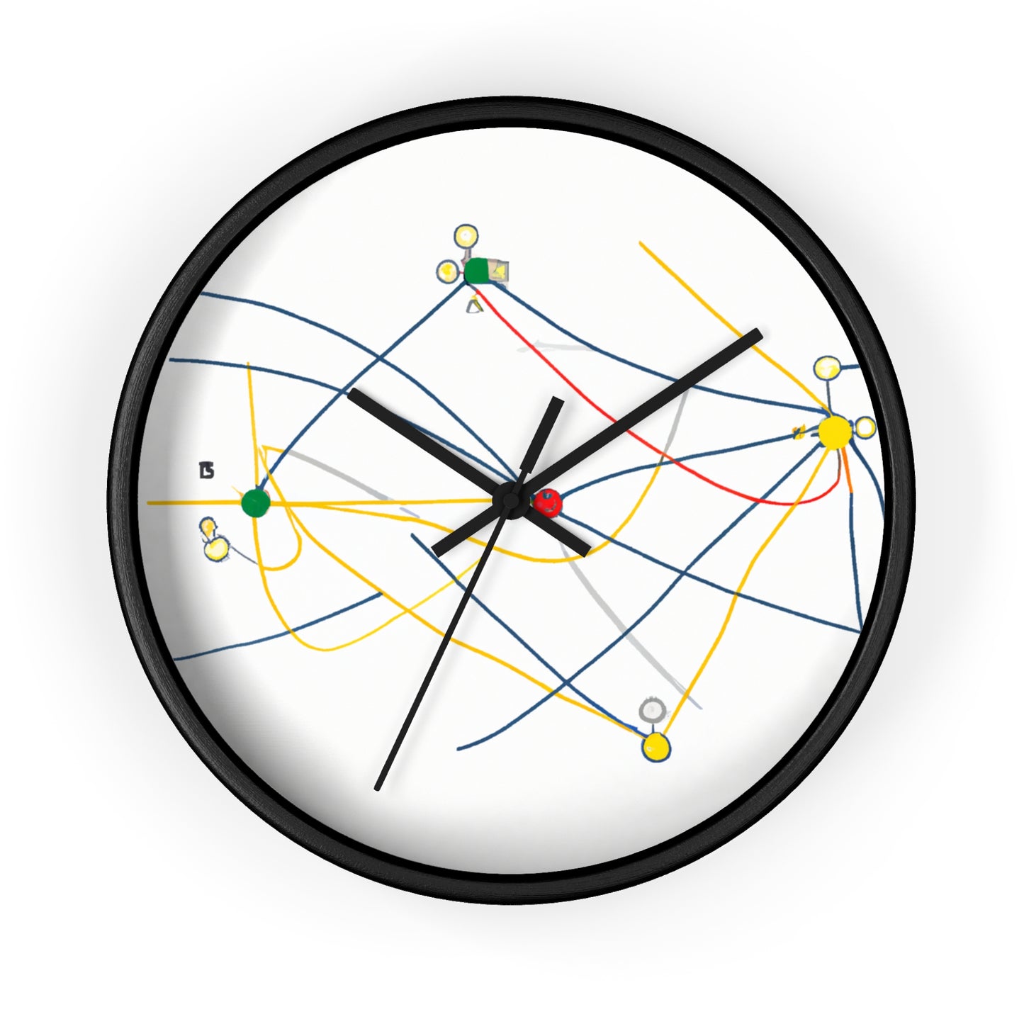 "Exploring the Dynamic Topology: Artful Visualization of a Network Structure." - The Alien Wall Clock