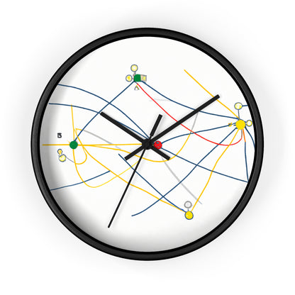 "Explorando la topología dinámica: visualización ingeniosa de una estructura de red". - El reloj de pared alienígena