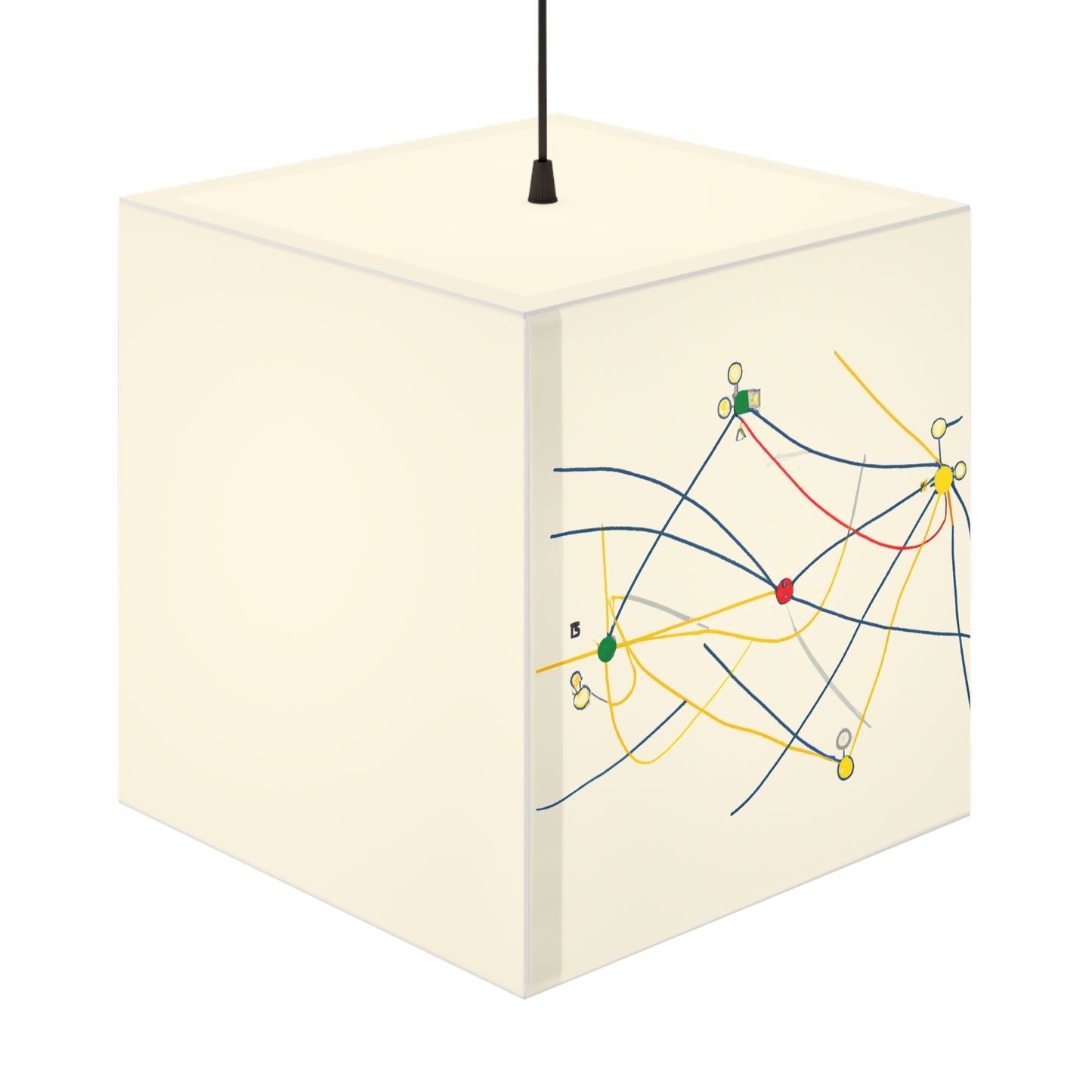 "Exploring the Dynamic Topology: Artful Visualization of a Network Structure." - The Alien Light Cube Lamp