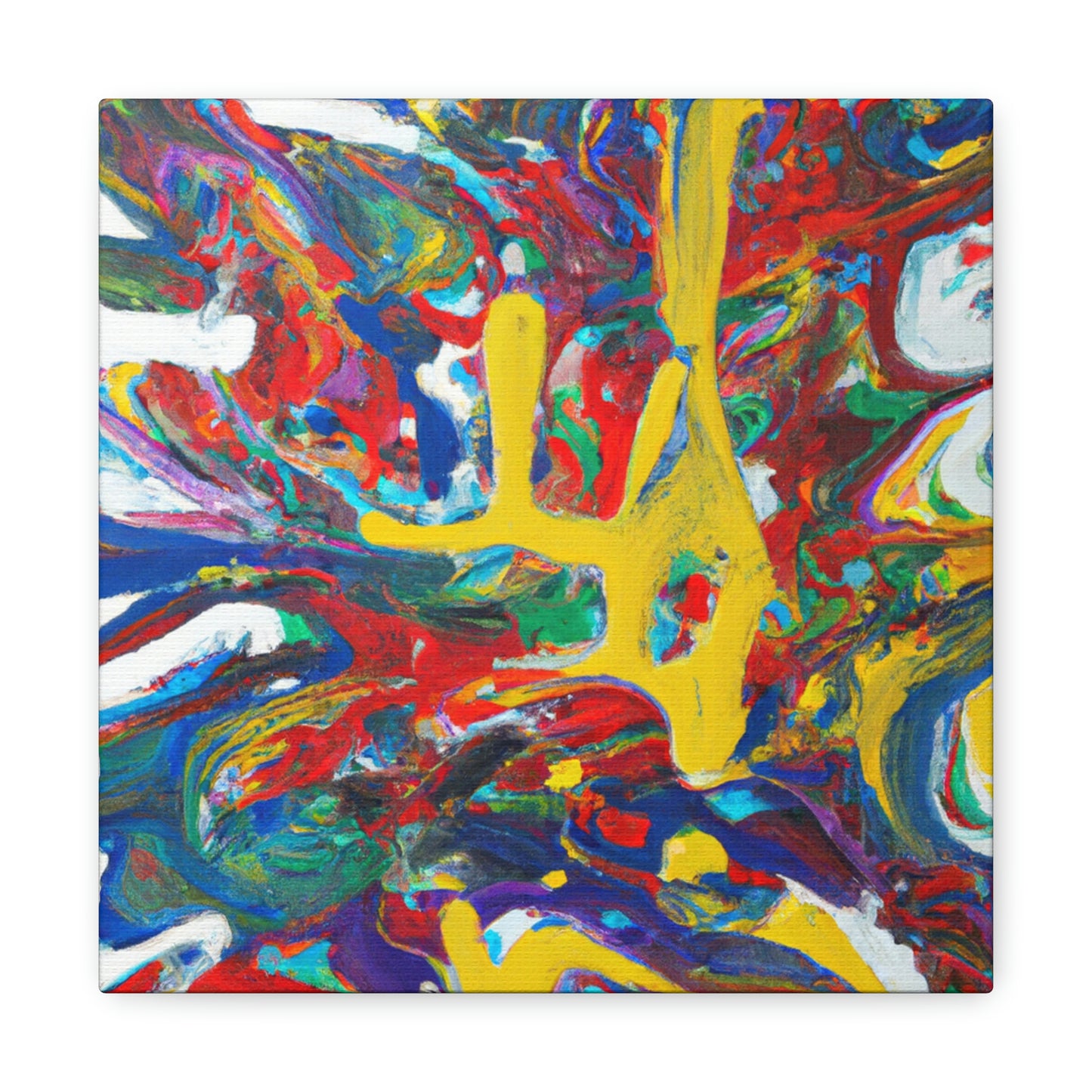 Synesthetic Symphony: An Abstract Painting - The Alien Canva.