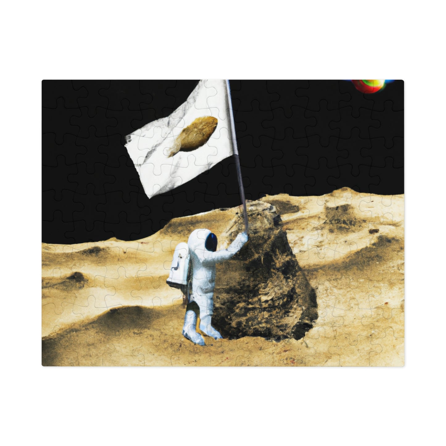 "Claiming Space: The Astronaut's Asteroid Flag Planting" - The Alien Jigsaw Puzzle