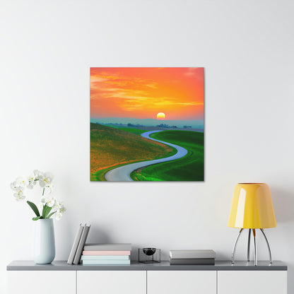 Vibrant Sunrise Painter - Canvas