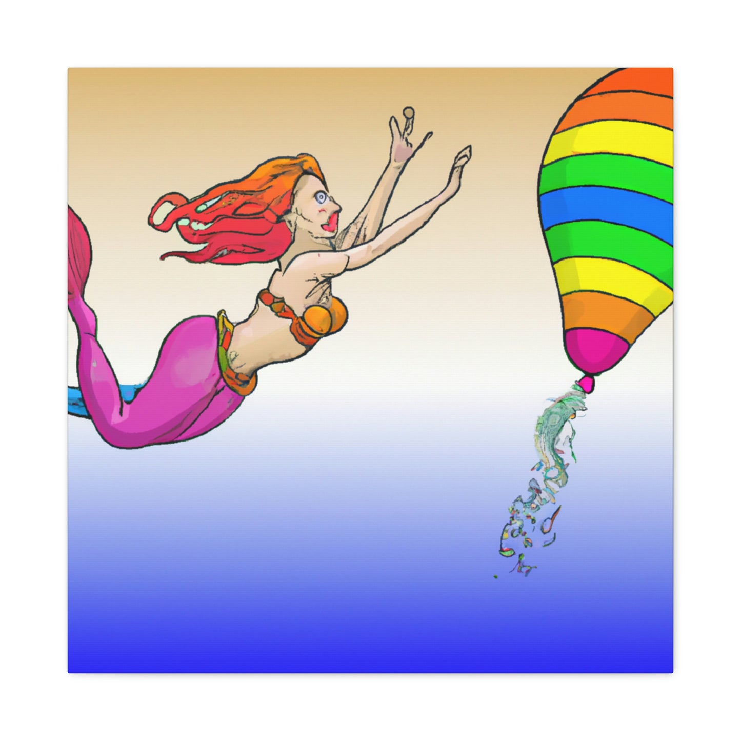 "The Mermaid's Rainbow Chase" - The Alien Canva