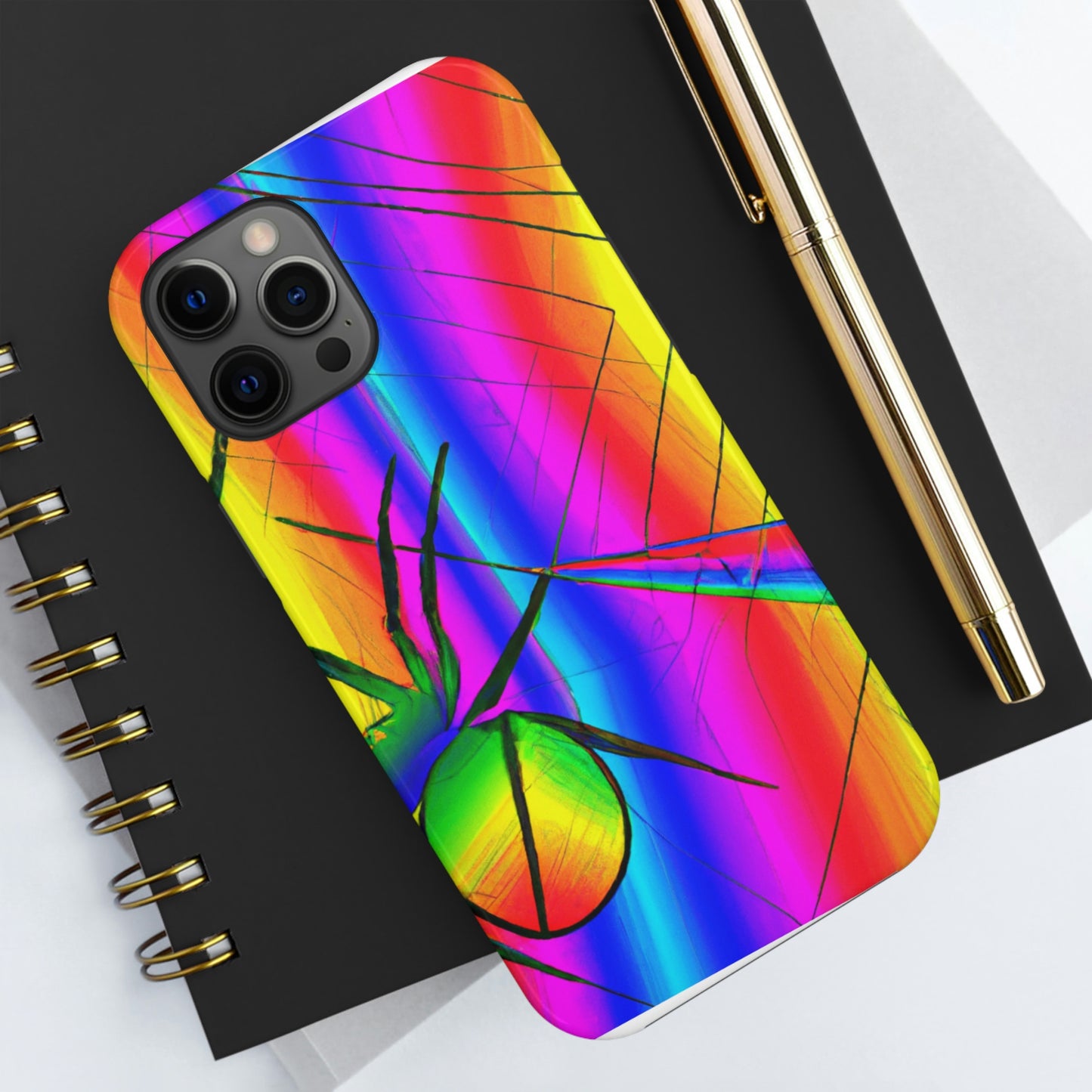 "A Spinnerette's Prismatic Web" - The Alien Tough Phone Cases