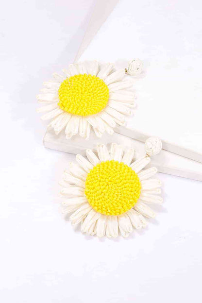 Flower Shape Dangle Earrings