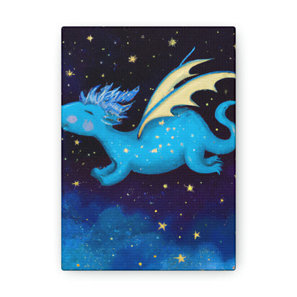 "A la deriva entre las estrellas: La historia de un bebé dragón" - The Alien Canva