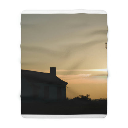 "Light of the Morning" - The Alien Sherpa Fleece Blanket