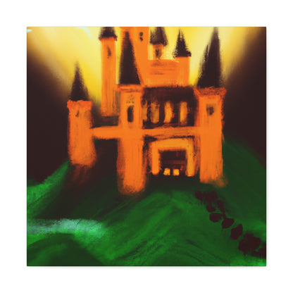 "Mysterious Castle Painting" - The Alien Canva