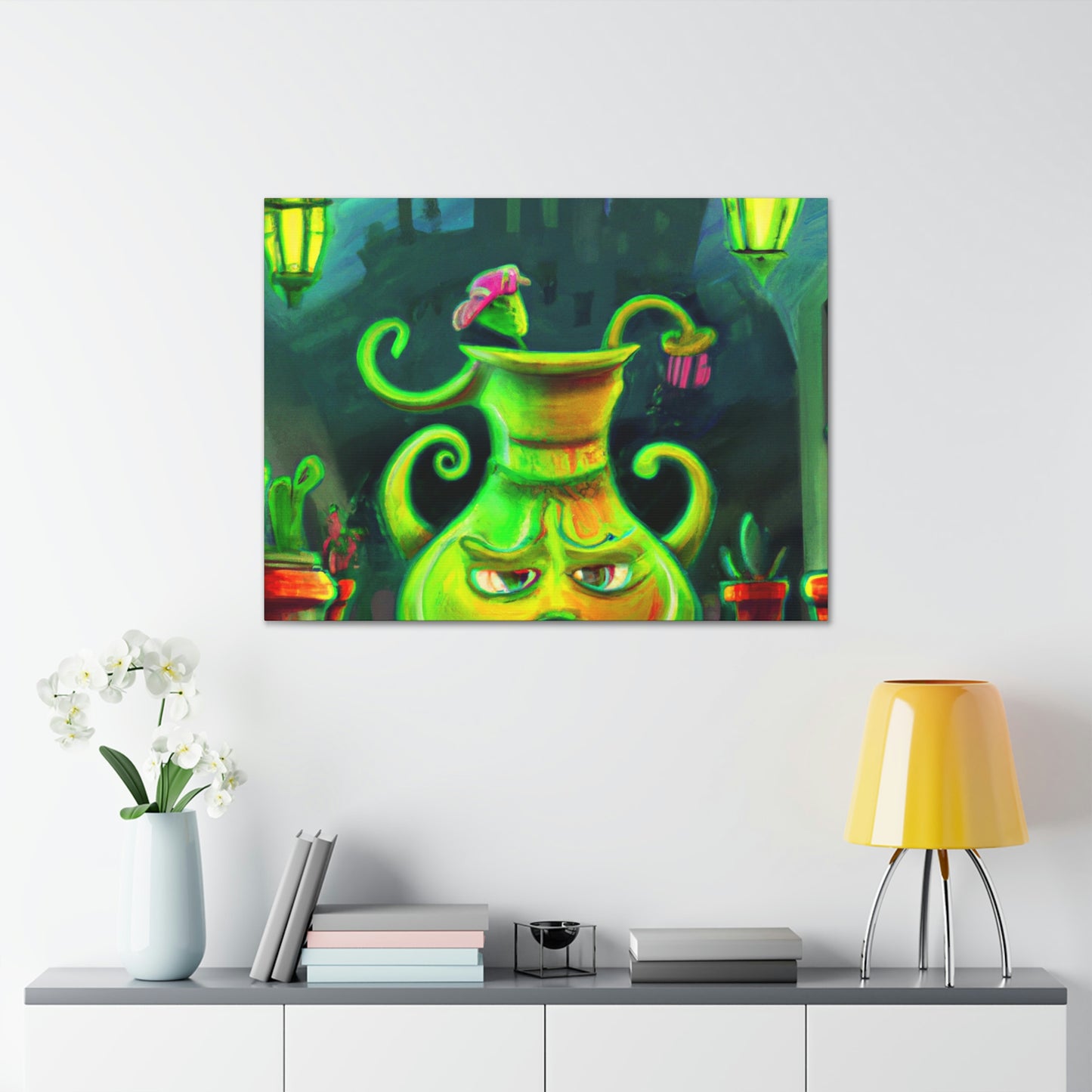 "Das Chaos der verfluchten Vase" - The Alien Canva