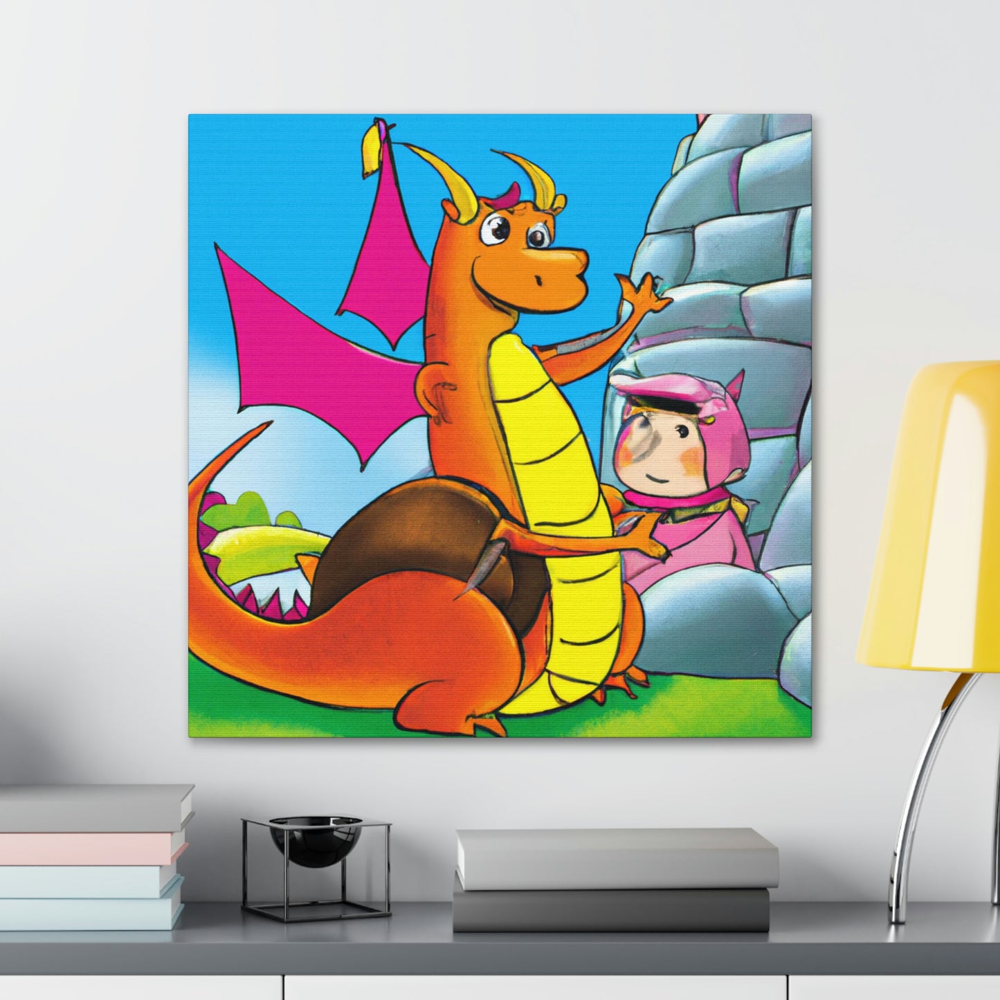 "The Knight and the Baby Dragon" - The Alien Canva