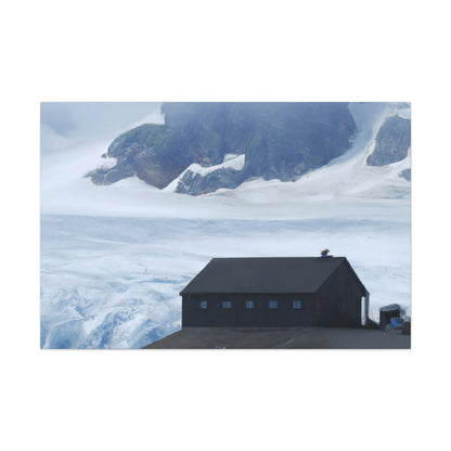 "Frozen Fears: A Haunted Glacier House" - The Alien Canva