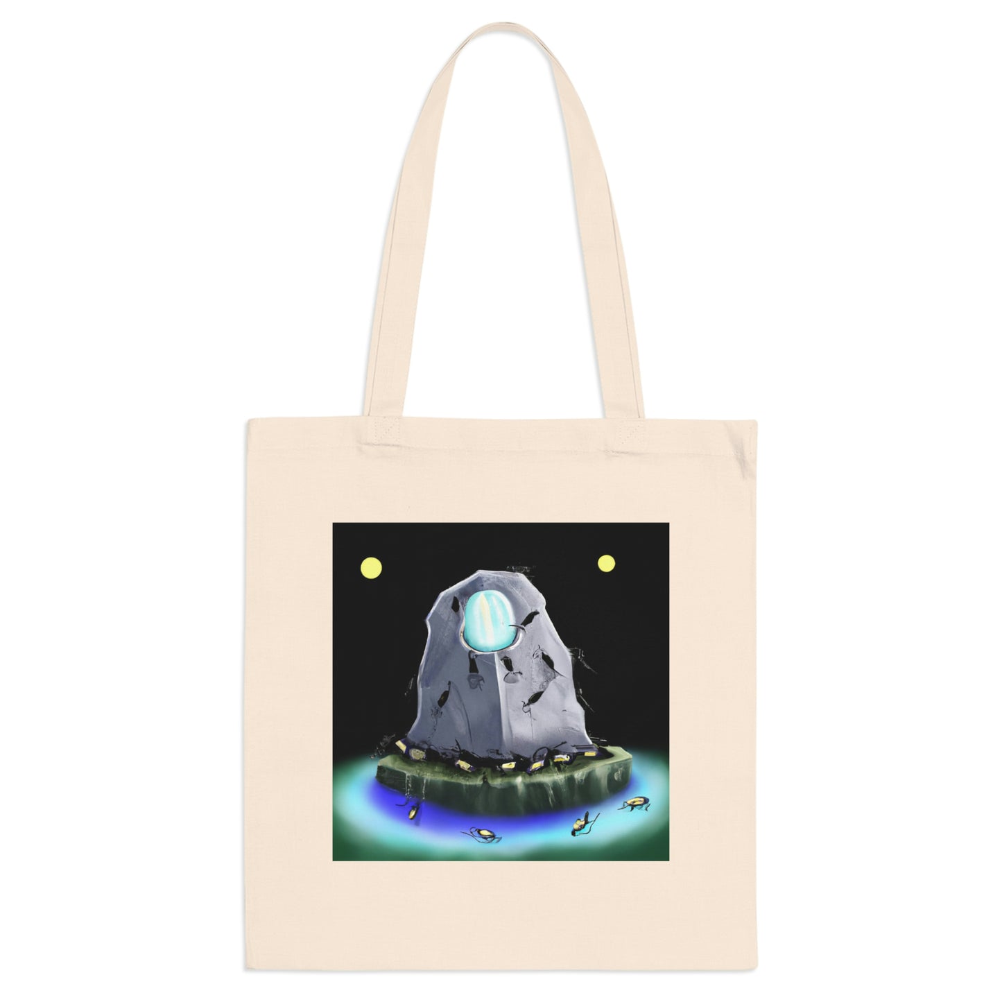 "The Glowing Stone Menace" - The Alien Tote Bag