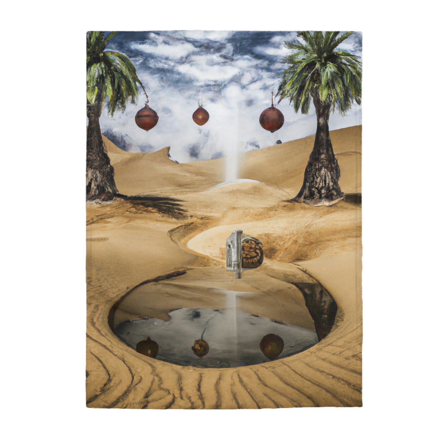 The Mirage of the Desert Sands - The Alien Velveteen Plush Blanket