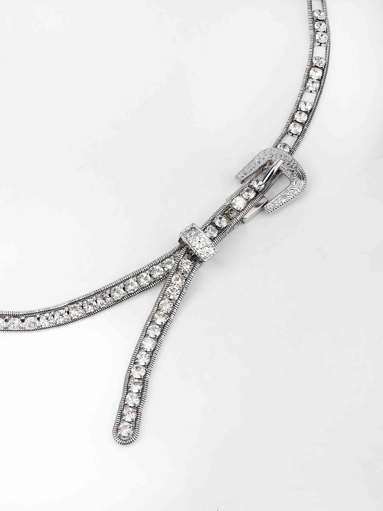 Rhinestone Metal Belt