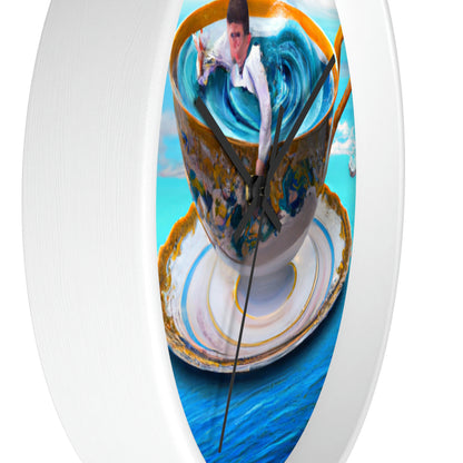 "Adrift in a China Cup: The Story of a Lost Child's Oceanic Adventure" - The Alien Wall Clock