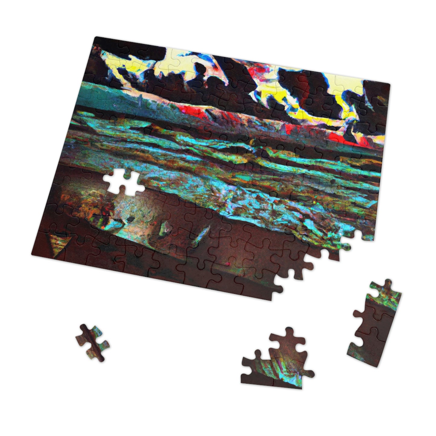 "Dusk at Sea: A Tempestuous Gathering" - The Alien Jigsaw Puzzle