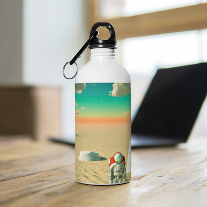 "A Strayed Astronaut: Alone on a Forlorn Planet" - The Alien Stainless Steel Water Bottle